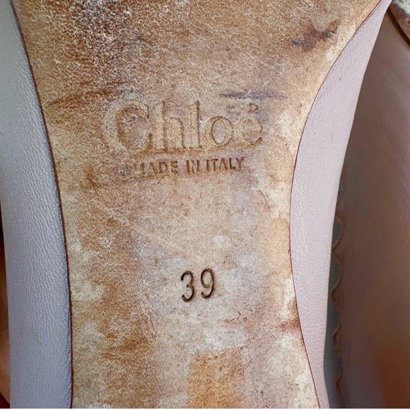 Chloe Lauren Ballerina Flats in Beige “Pink Tea” Size 39  8 1/2 - Picture 10 of 13